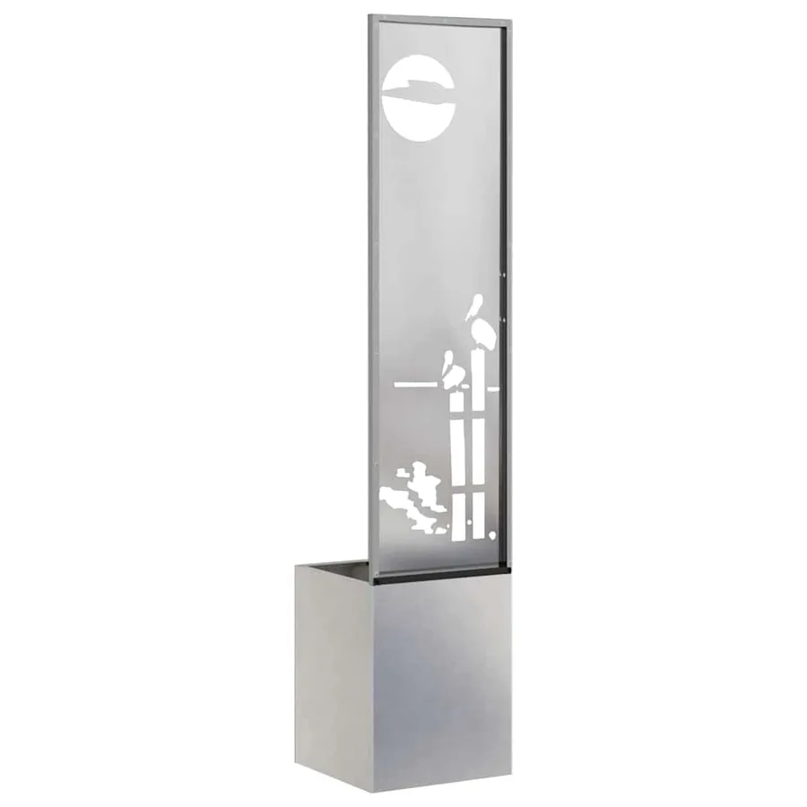 Écran de confidentialité de jardin Fretwork Argent 32 x 150 cm - 7