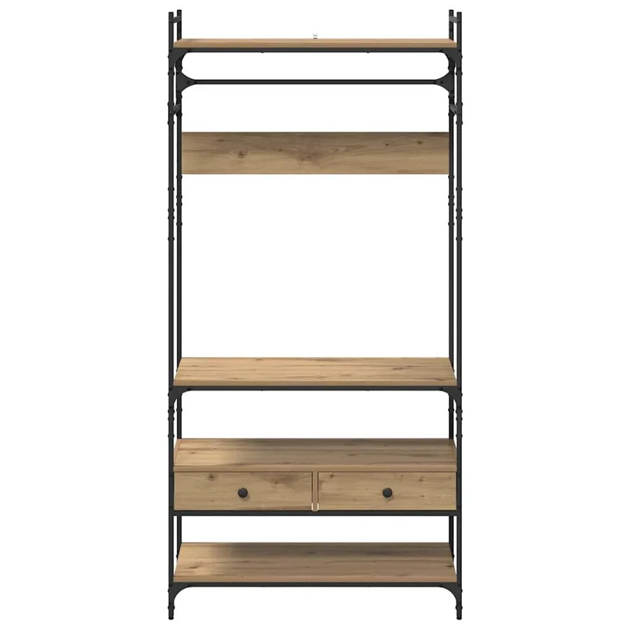 Armoire chêne artisanal 89 x 39 x 184.5 cm Bois d'ingénierie - 6