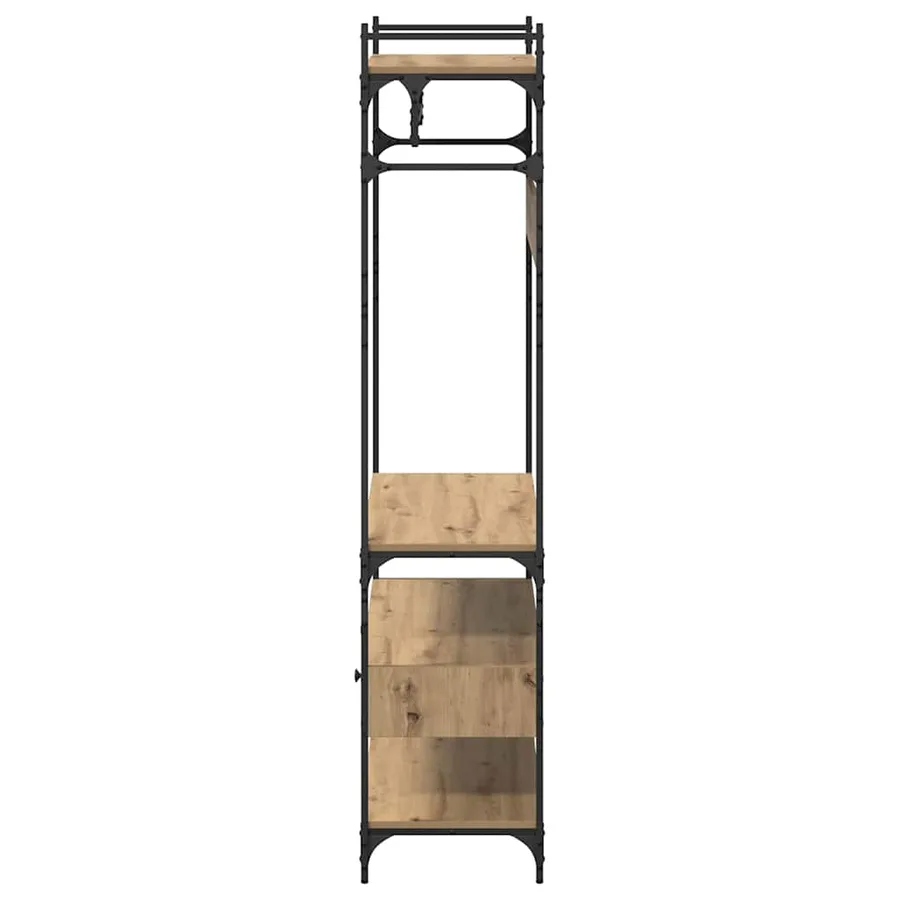 Armoire chêne artisanal 89 x 39 x 184.5 cm Bois d'ingénierie - 7