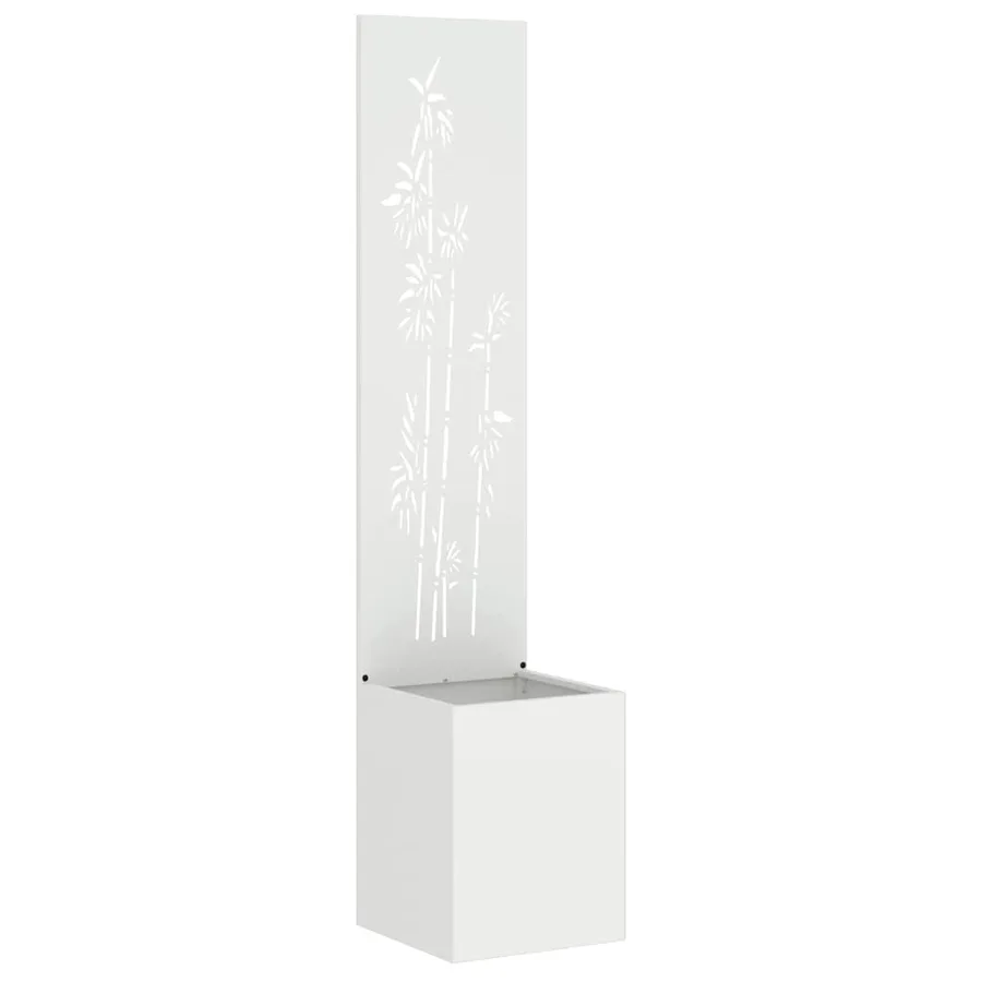 Écran de confidentialité de jardin Floral Blanc 32 x 150 cm - 2