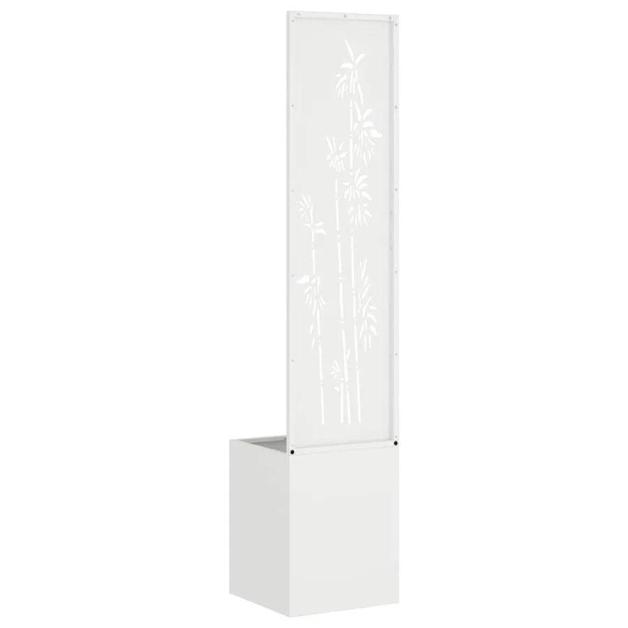 Écran de confidentialité de jardin Floral Blanc 32 x 150 cm - 7