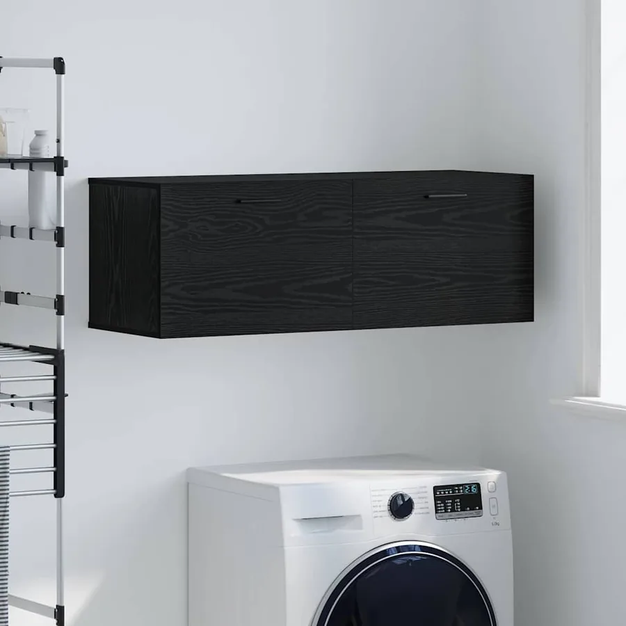 Armoire Murale Chêne noir 100 x 36,5 x 35 cm Bois d'ingénierie
