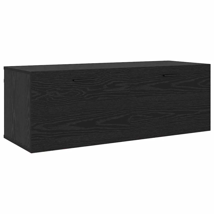 Armoire Murale Chêne noir 100 x 36,5 x 35 cm Bois d'ingénierie - 2