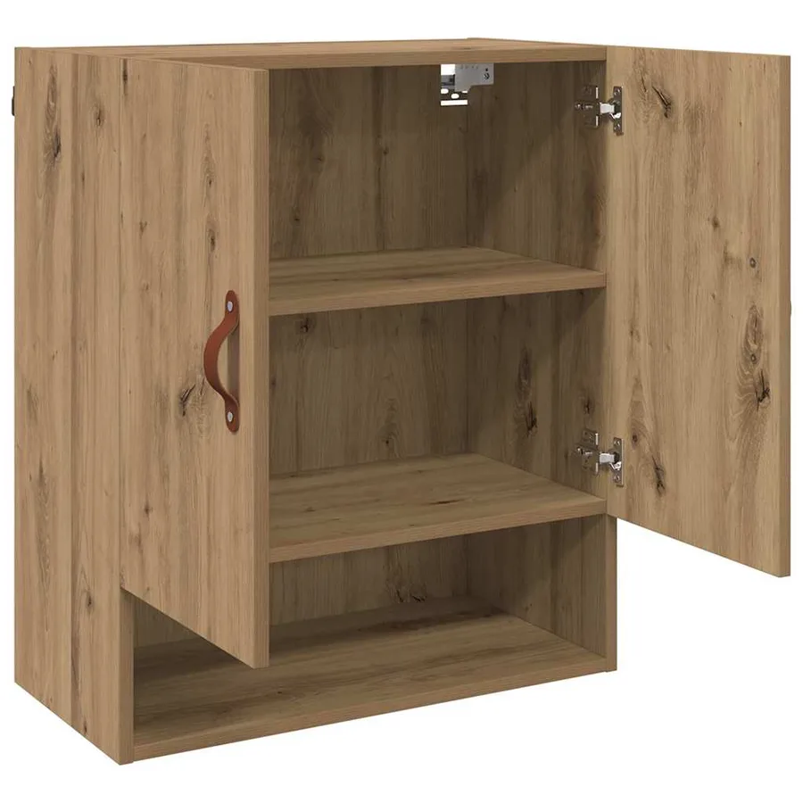 Meuble mural 60 x 31 x 70 cm Bois d'ingénierie chêne artisanal - 5