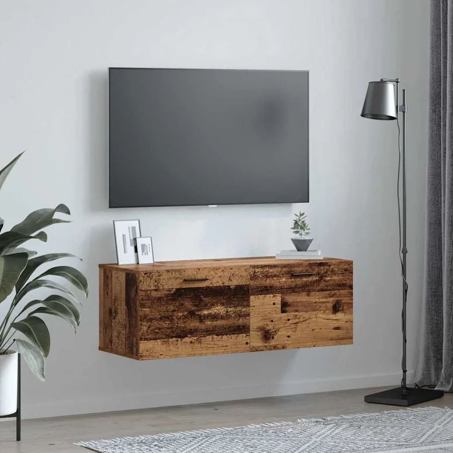 Armoire Murale Bois ancien 100 x 36,5 x 35 cm Bois d'ingénierie - 4