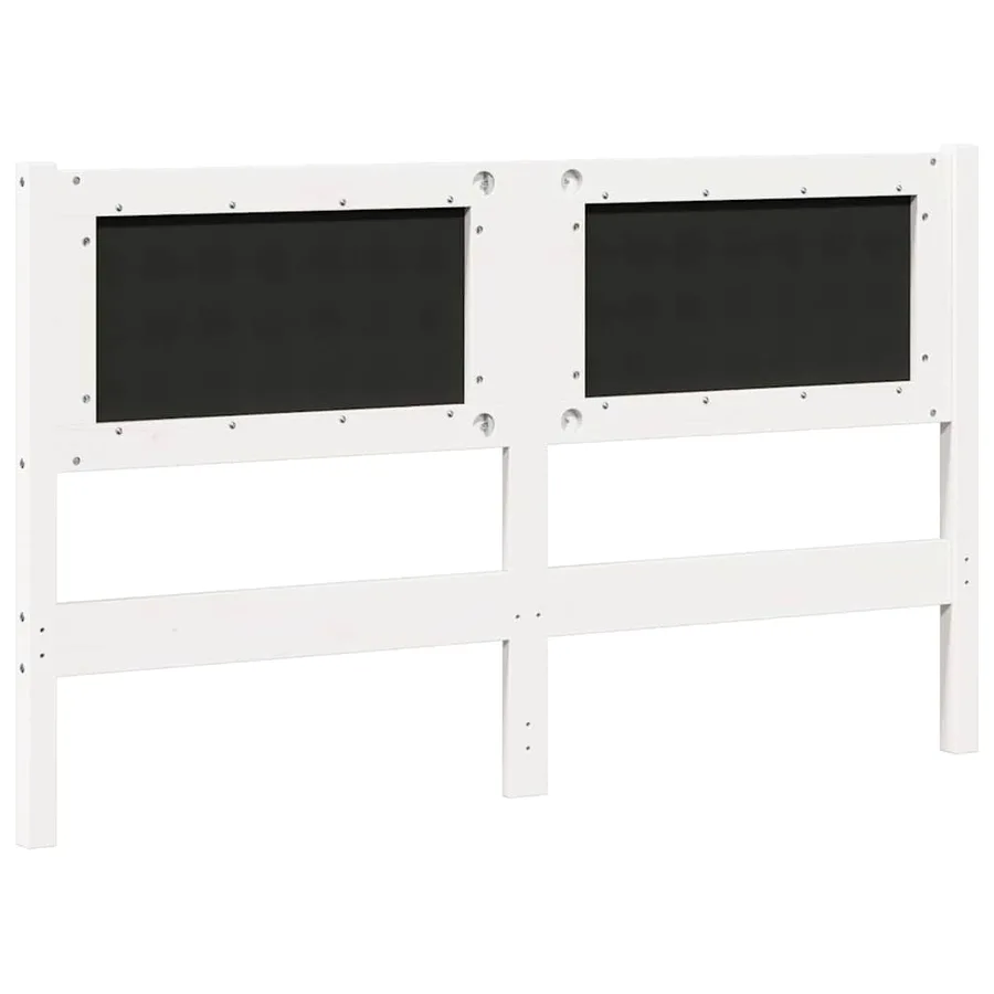 Tête de lit Autre Blanc 160 cm Bois massif en pin - 6