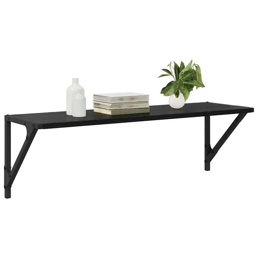 Étagères Murales 2 pcs Chêne noir 80 x 25 x 25,5 cm - 3