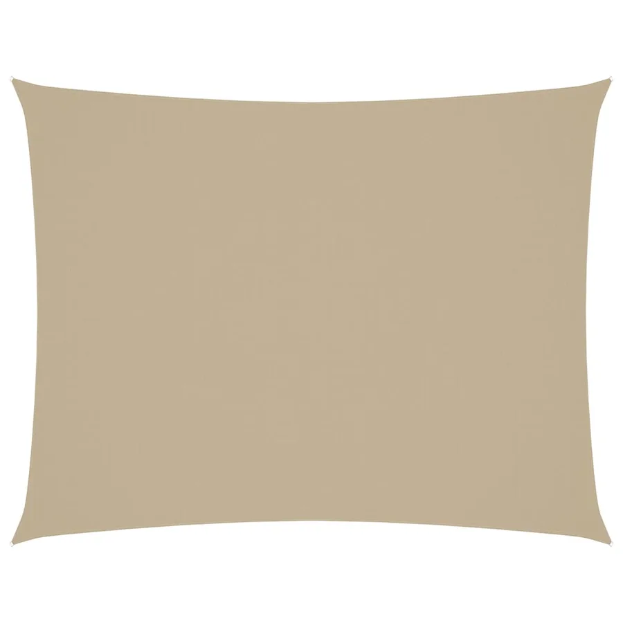 Voile de parasol tissu oxford rectangulaire 3x6 m beige - 2