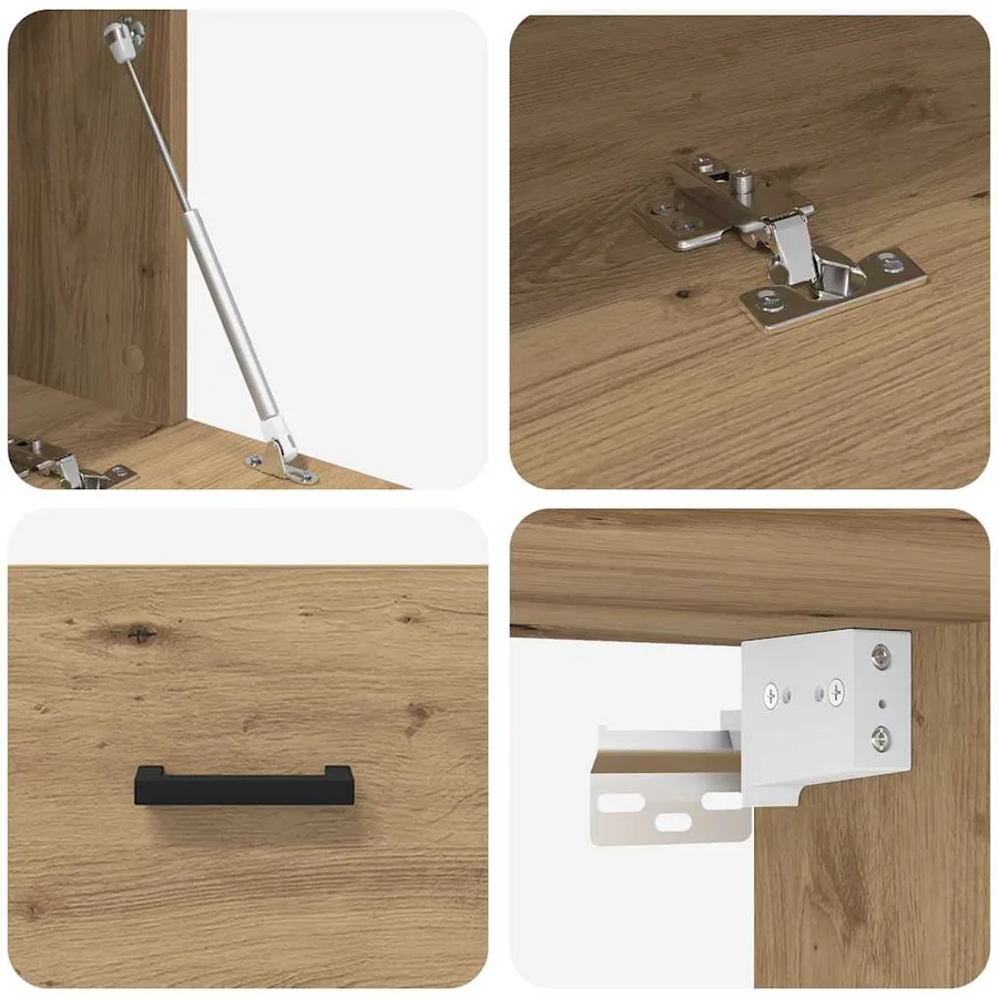 Armoire Murale 60 x 36,5 x 35 cm Bois d'ingénierie - 9