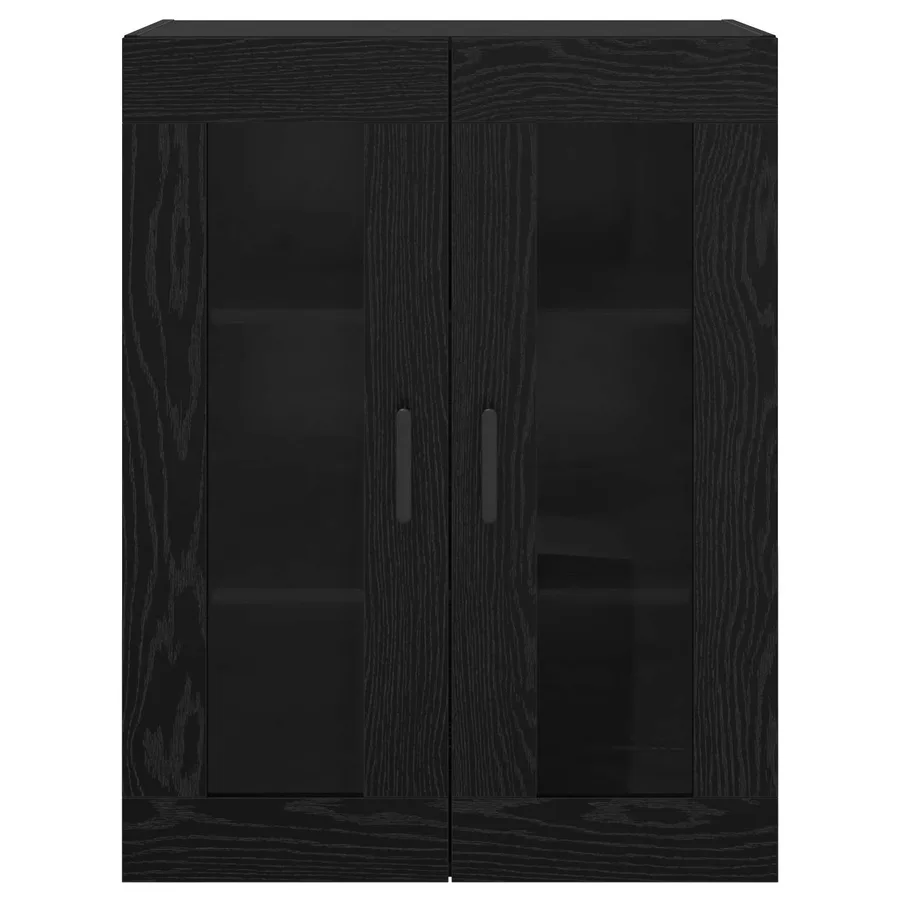 Buffet Chêne noir 69,5 x 34 x 90 cm Bois d'ingénierie - 6
