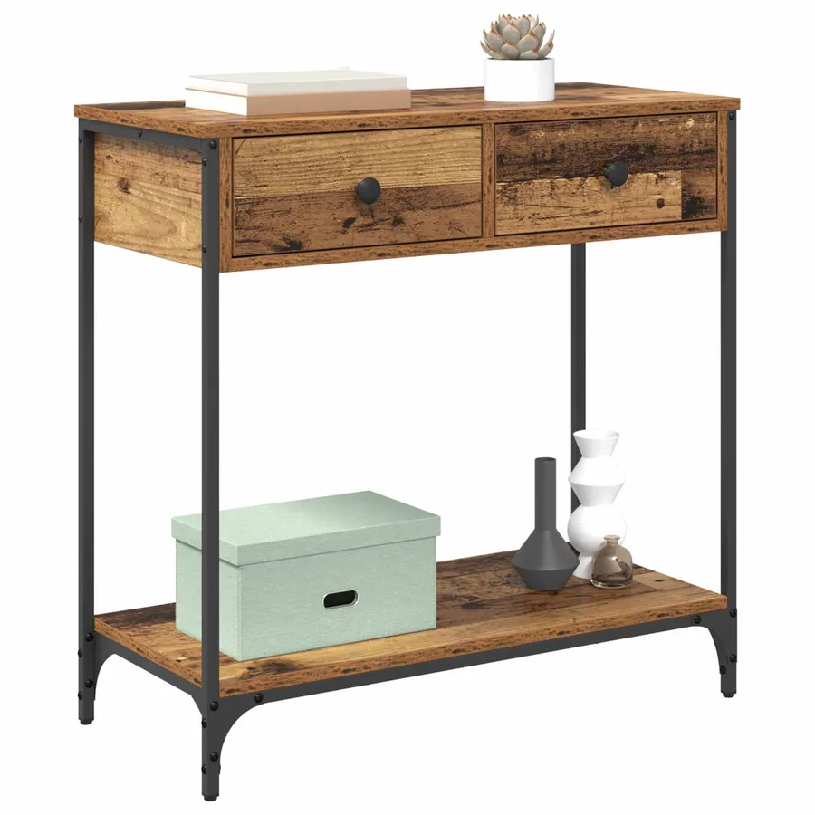 Table console Bois Ancien 75 x 34,5 x 75 cm Bois d'ingénierie - 3