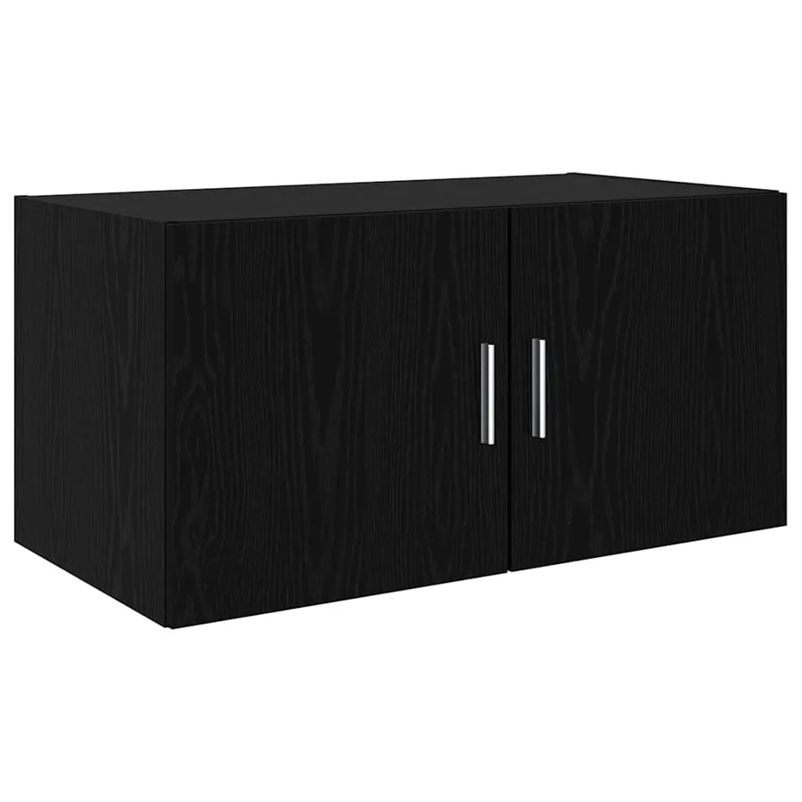 Meuble mural Chêne noir 80 x 42.5 x 40 cm Bois d'ingénierie - 2