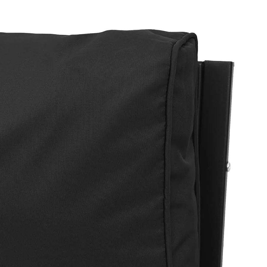 Salon de jardin 7 pcs avec coussins gris bambou acier - 11
