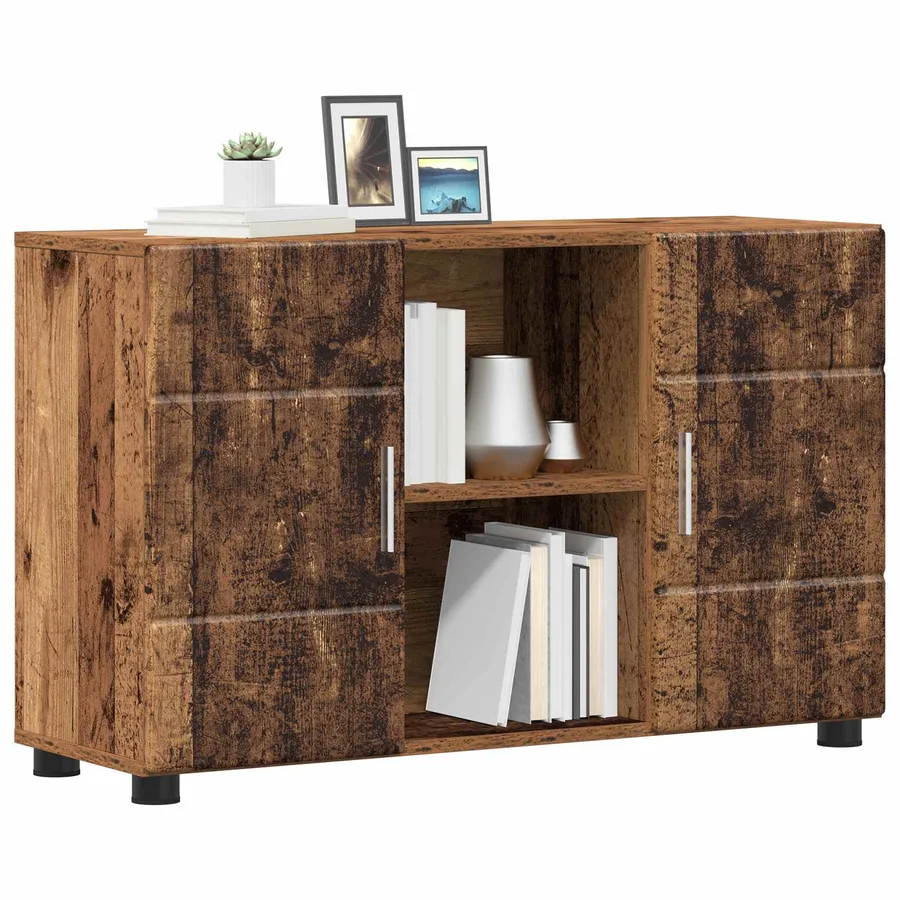 Buffet avec étagère FLORIN Bois ancien 88,5 x 30,5 x 55,5 cm - 3