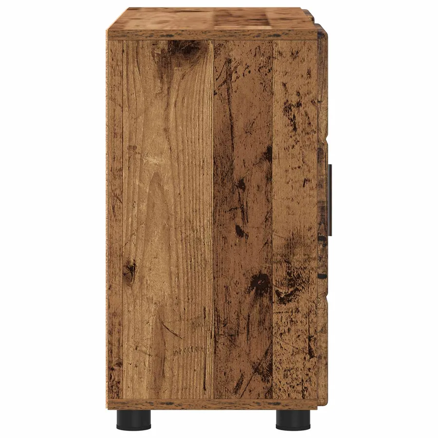 Buffet avec étagère FLORIN Bois ancien 88,5 x 30,5 x 55,5 cm - 7