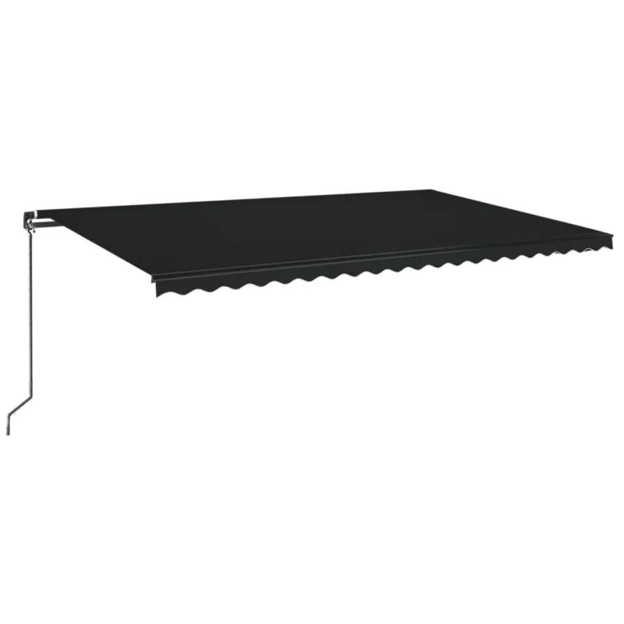 Auvent manuel rétractable 500x350 cm Anthracite - 2