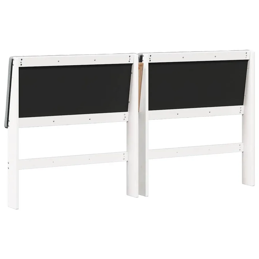 Tête de lit capitonnée Gris clair 200 cm Pin massif - 6