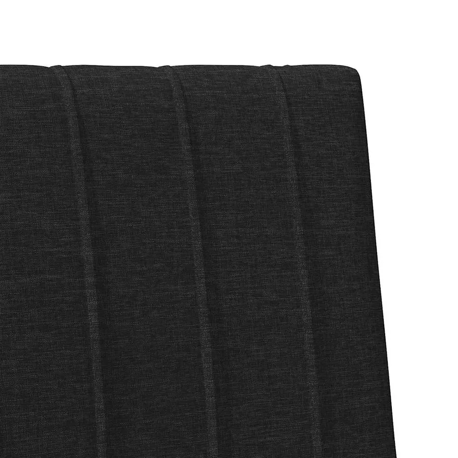 Tête de lit capitonnée Noir 80 cm Pin massif - 7