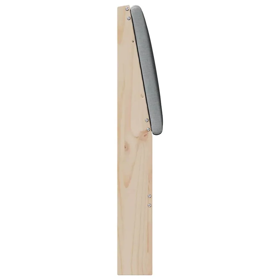 Tête de lit capitonnée Gris clair 180 cm Pin massif - 5
