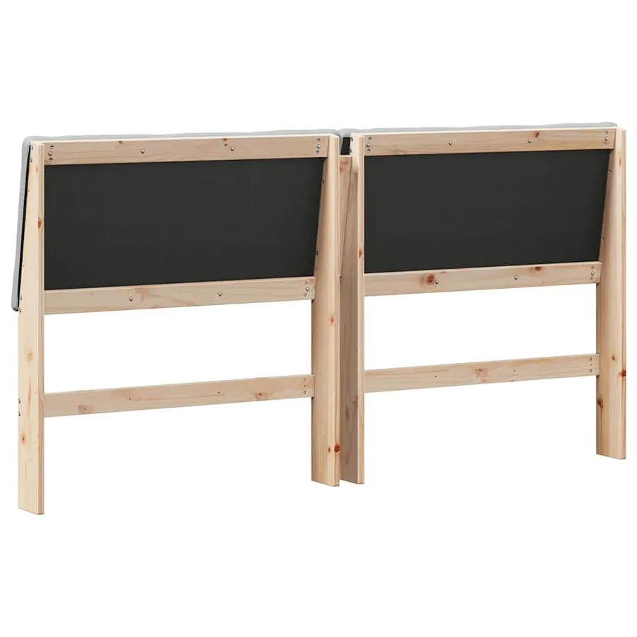 Tête de lit capitonnée Gris clair 180 cm Pin massif - 6