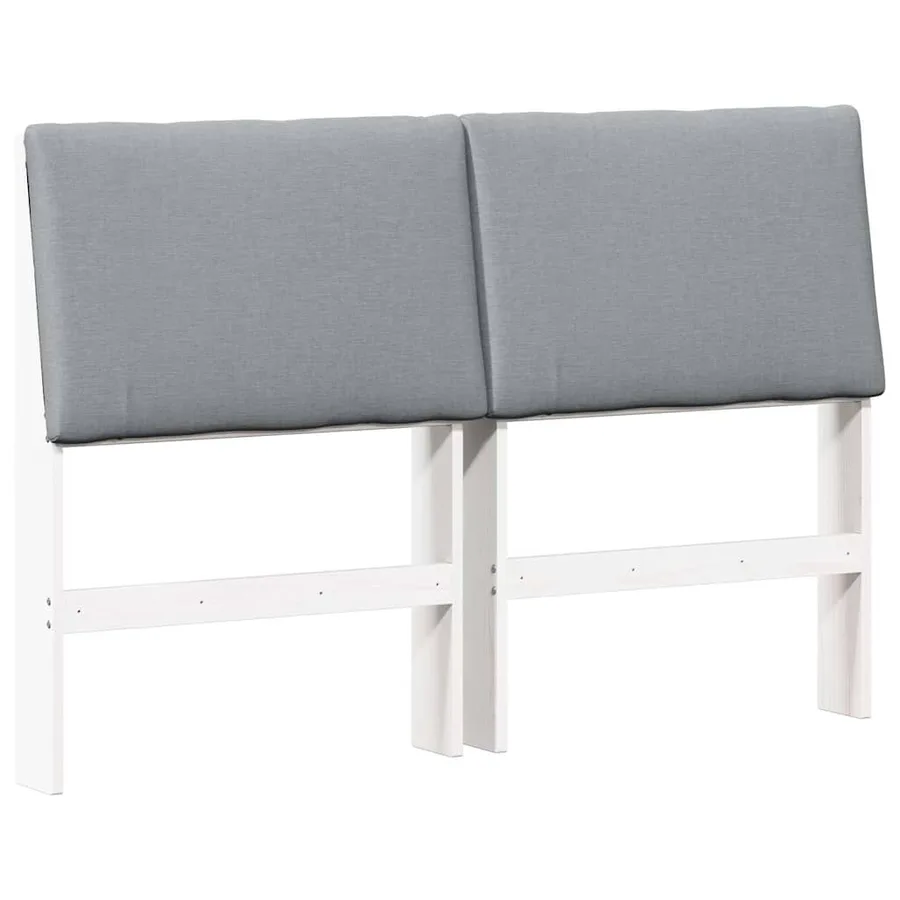 Tête de lit capitonnée Gris clair 150 cm Pin massif - 2