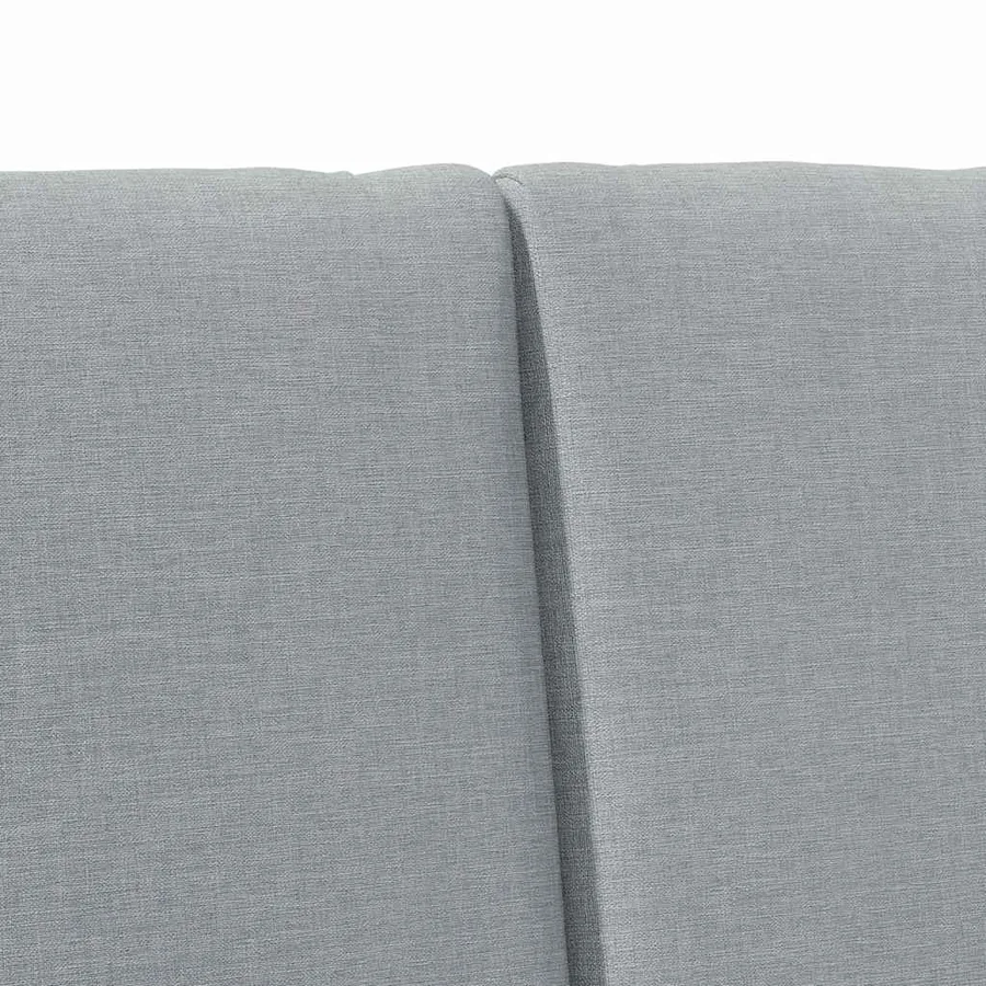 Tête de lit capitonnée Gris clair 150 cm Pin massif - 7