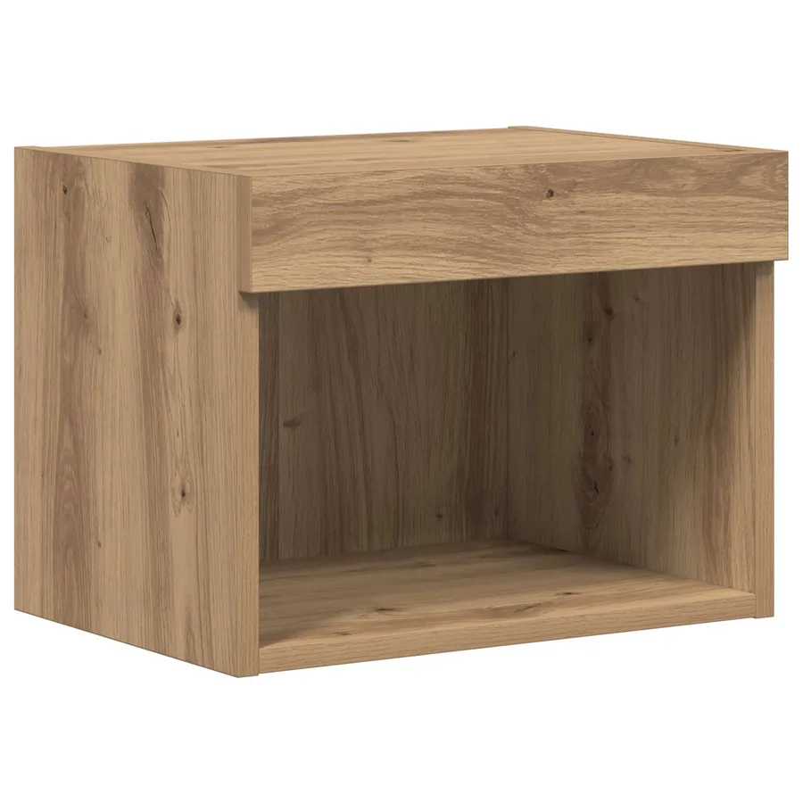 Meubles TV muraux 4 pcs Chêne noir Bois d'ingénierie - 7