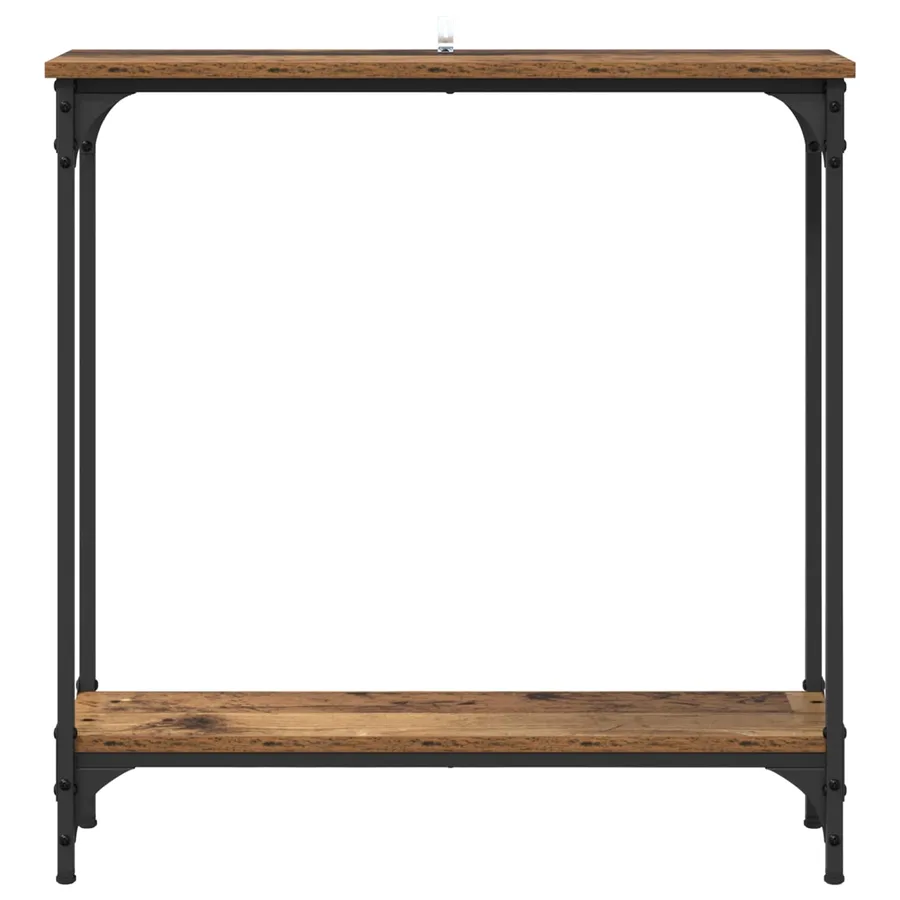 Table console Bois Ancien 75 x 22,5 x 75 cm Bois d'ingénierie - 5