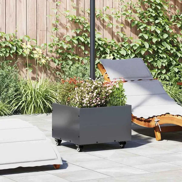 Pied de parasol Anthracite 45 x 45 x 45 cm Acier