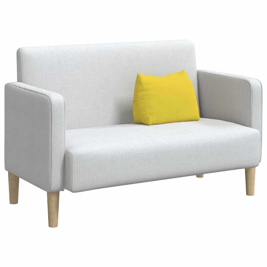 Coussin de Dos Jaune clair 45 x 20 x 35 cm tissu - 3