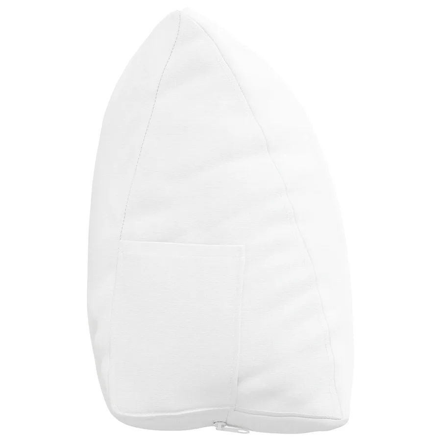 Coussin de Dos Blanc 45 x 20 x 35 cm tissu - 7