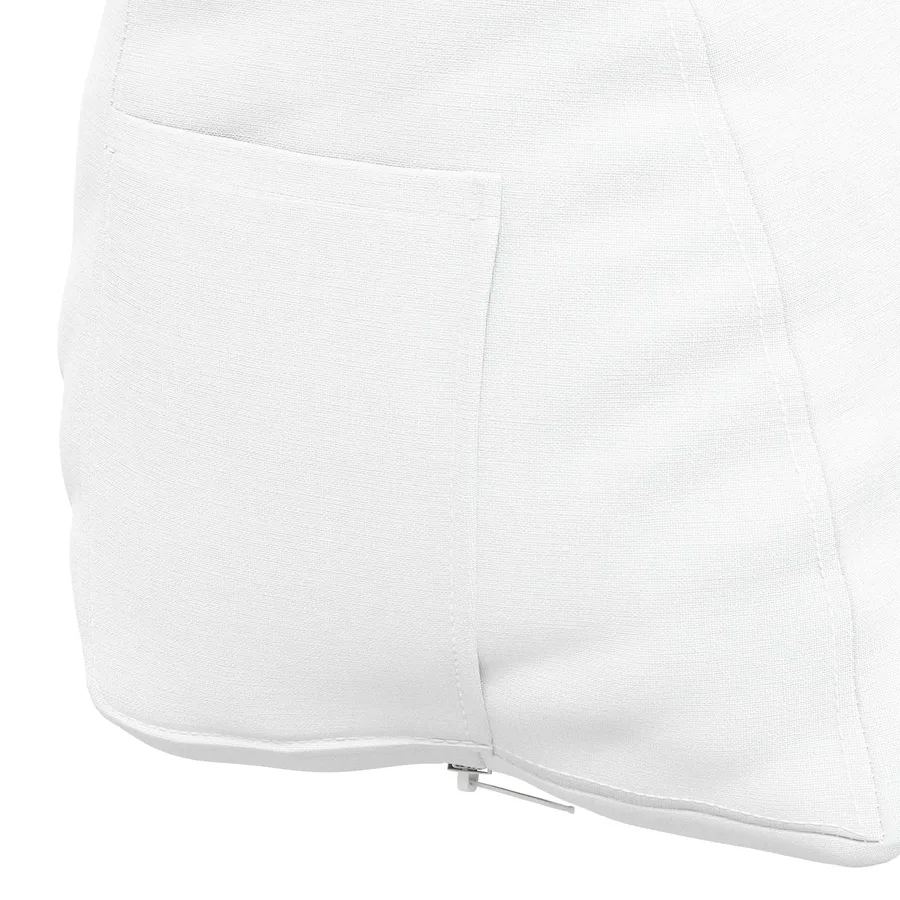 Coussin de Dos Blanc 45 x 20 x 35 cm tissu - 9