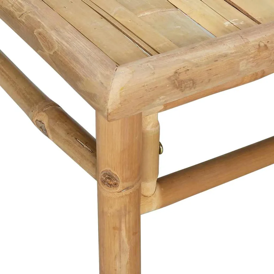 Table de jardin 65x55x30 cm bambou - 6
