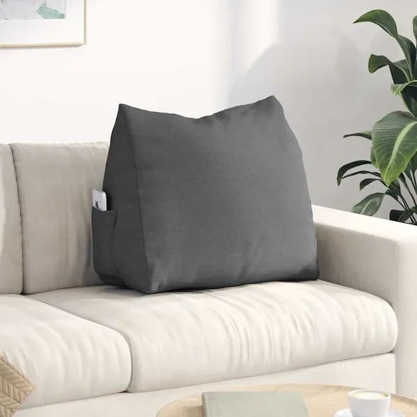 Coussin de Dos Gris foncé 60 x 20 x 50 cm tissu