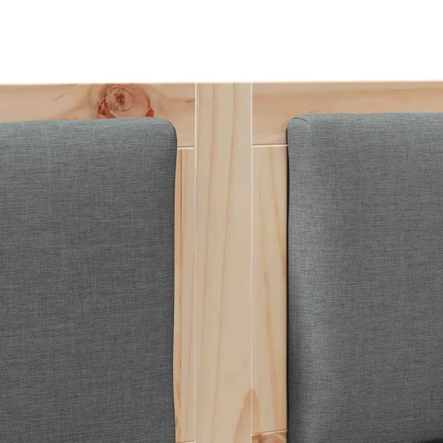Tête de lit Autre Marron 135 cm Bois massif en pin - 7