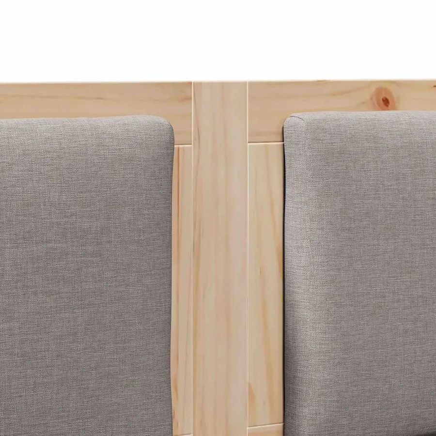 Tête de lit Autre Marron 140 cm Bois massif en pin - 7