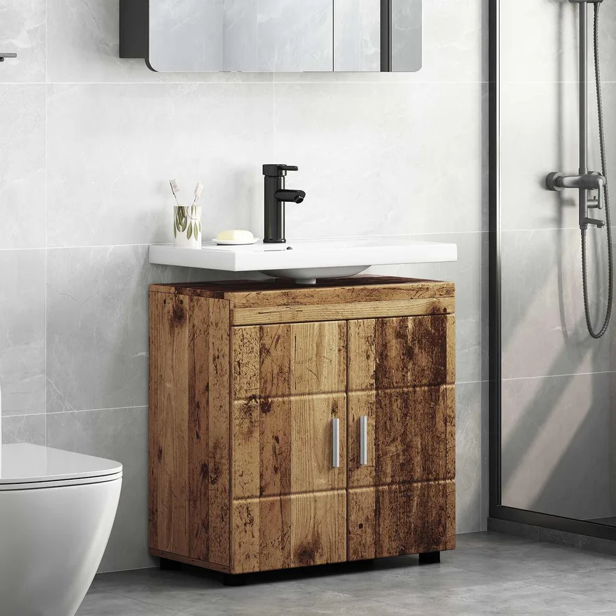 Ensemble d'armoire de salle de bain TULUM Bois ancien - 4