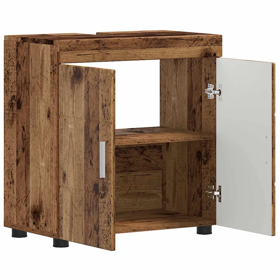 Ensemble d'armoire de salle de bain TULUM Bois ancien - 5