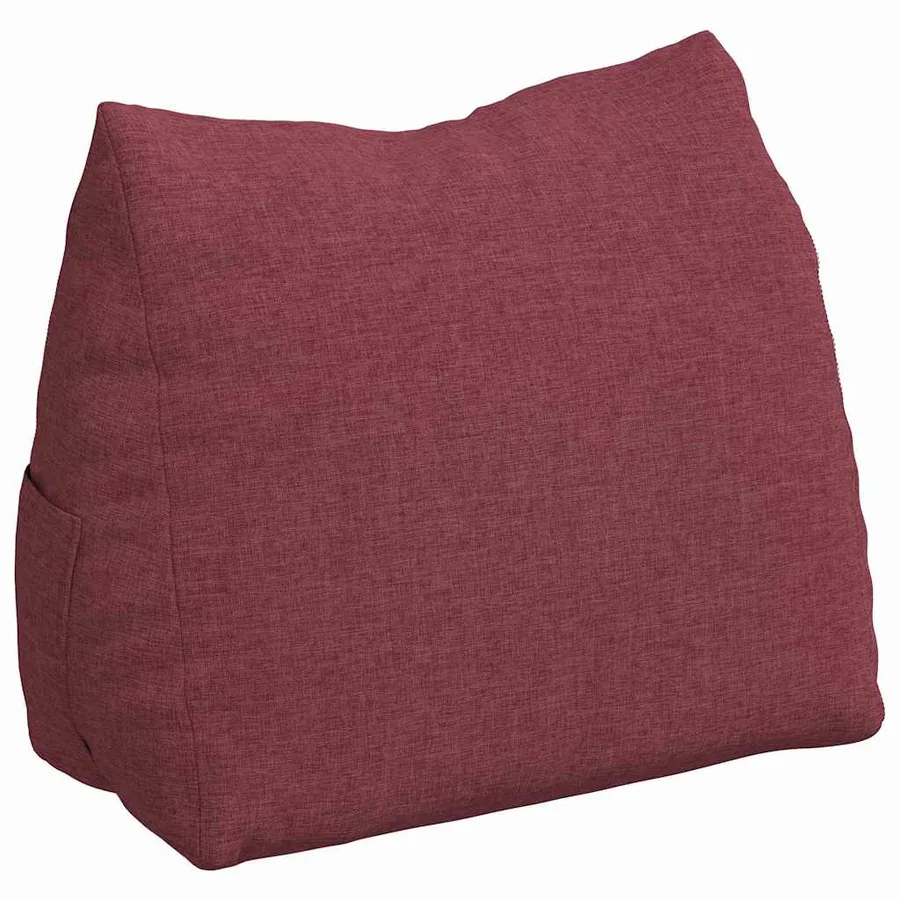 Coussin de Dos Bordeaux 45 x 20 x 35 cm tissu - 2
