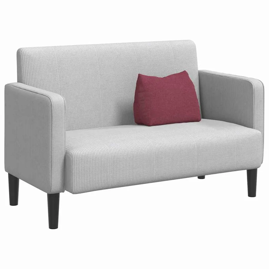 Coussin de Dos Bordeaux 45 x 20 x 35 cm tissu - 3
