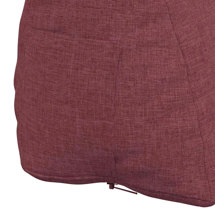 Coussin de Dos Bordeaux 45 x 20 x 35 cm tissu - 9
