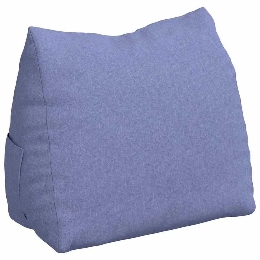 Coussin de Dos Bleu denim 60 x 20 x 50 cm tissu - 2