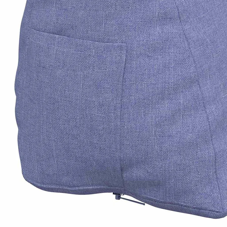 Coussin de Dos Bleu denim 60 x 20 x 50 cm tissu - 9