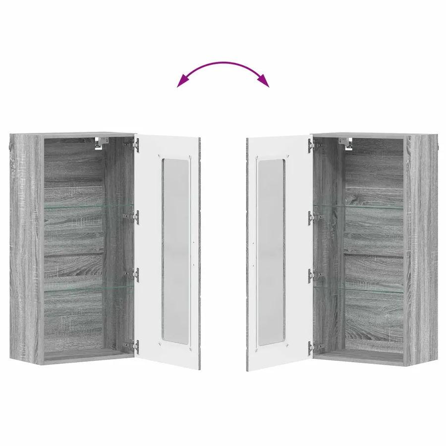 Cabinet en Bois Gris Sonoma Bois d'ingénierie - 11