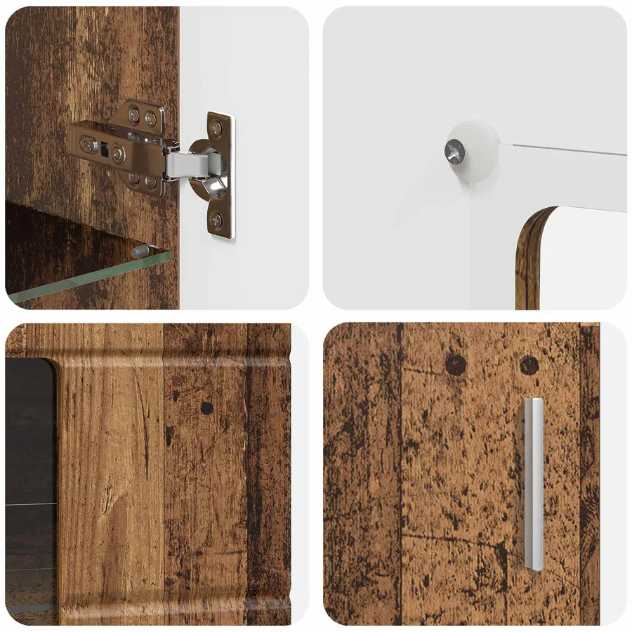 Buffet FLORIN Bois ancien 55,5 x 29 x 100 cm Bois d'ingénierie - 9