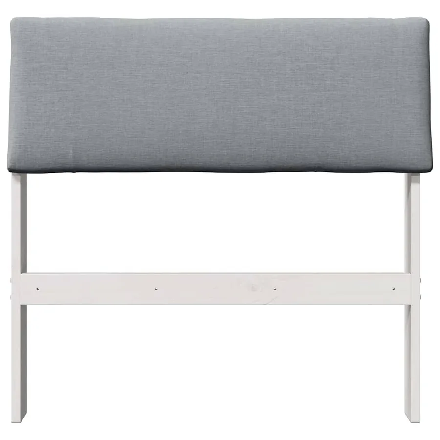 Tête de lit capitonnée Gris clair 75 cm Pin massif - 4
