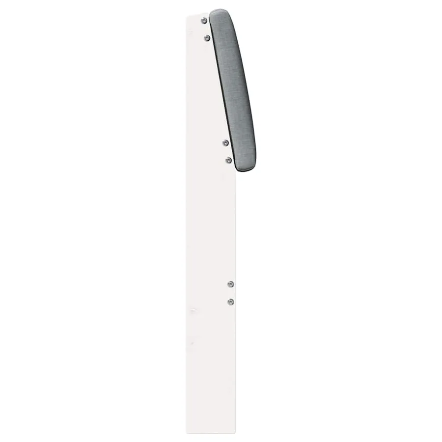 Tête de lit capitonnée Gris clair 75 cm Pin massif - 5