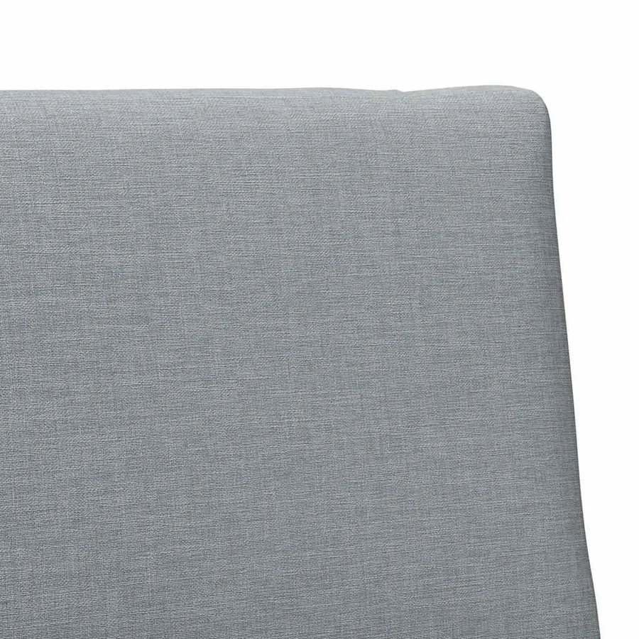 Tête de lit capitonnée Gris clair 75 cm Pin massif - 7