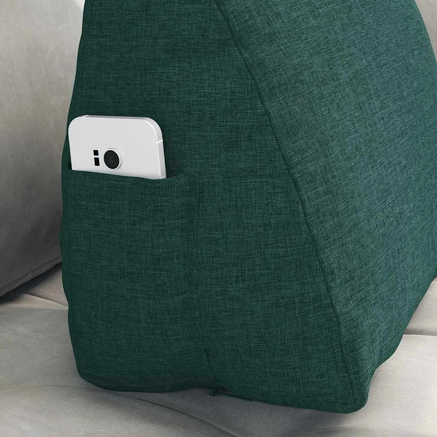 Coussin de Dos Vert foncé 45 x 20 x 35 cm tissu - 5