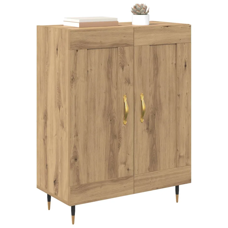 Buffet Chêne artisanal 69,5 x 34 x 90 cm Bois d'ingénierie - 3